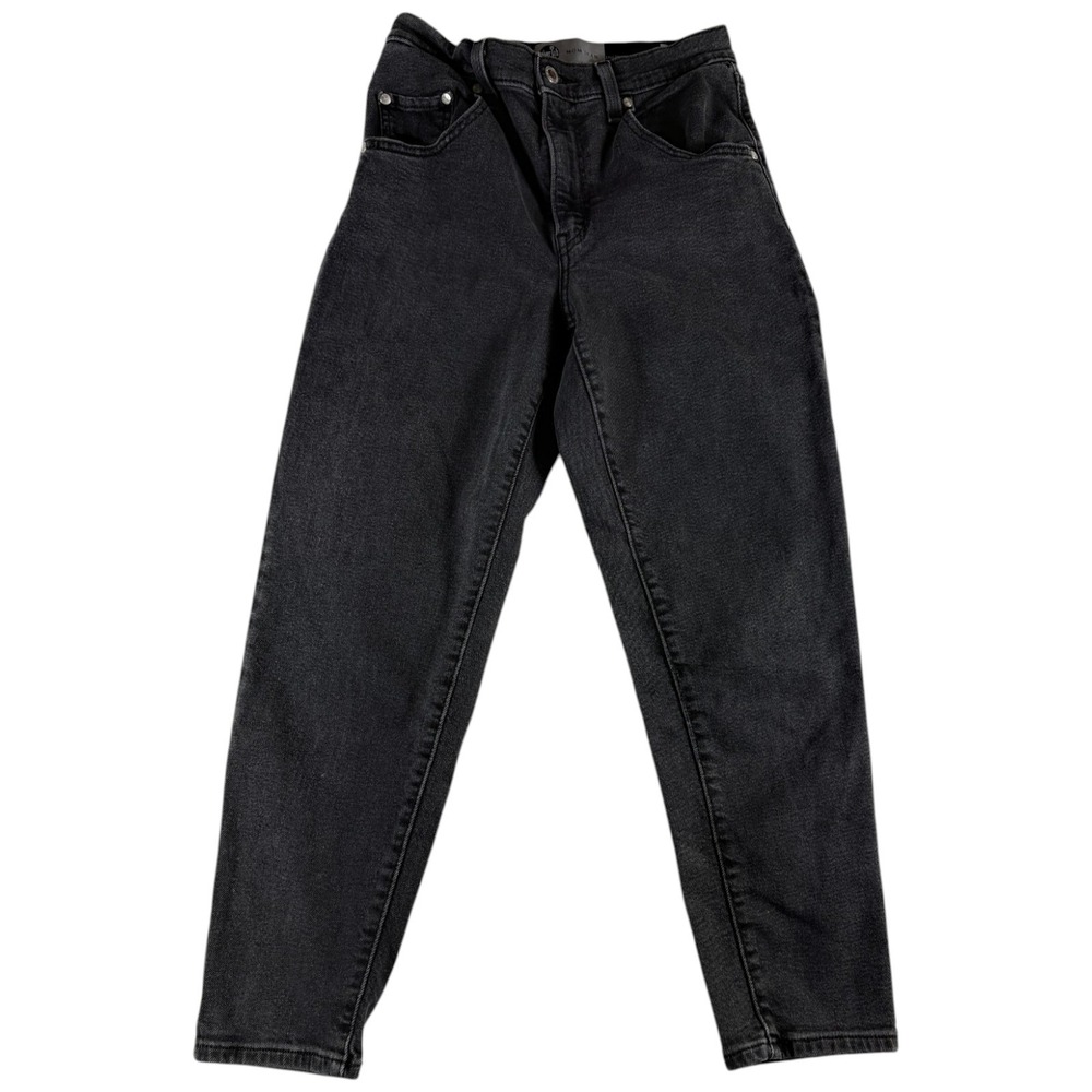 Vintage Levi's SilverTab Mom Jeans Womens 27 Black Denim High Rise Tapered Leg